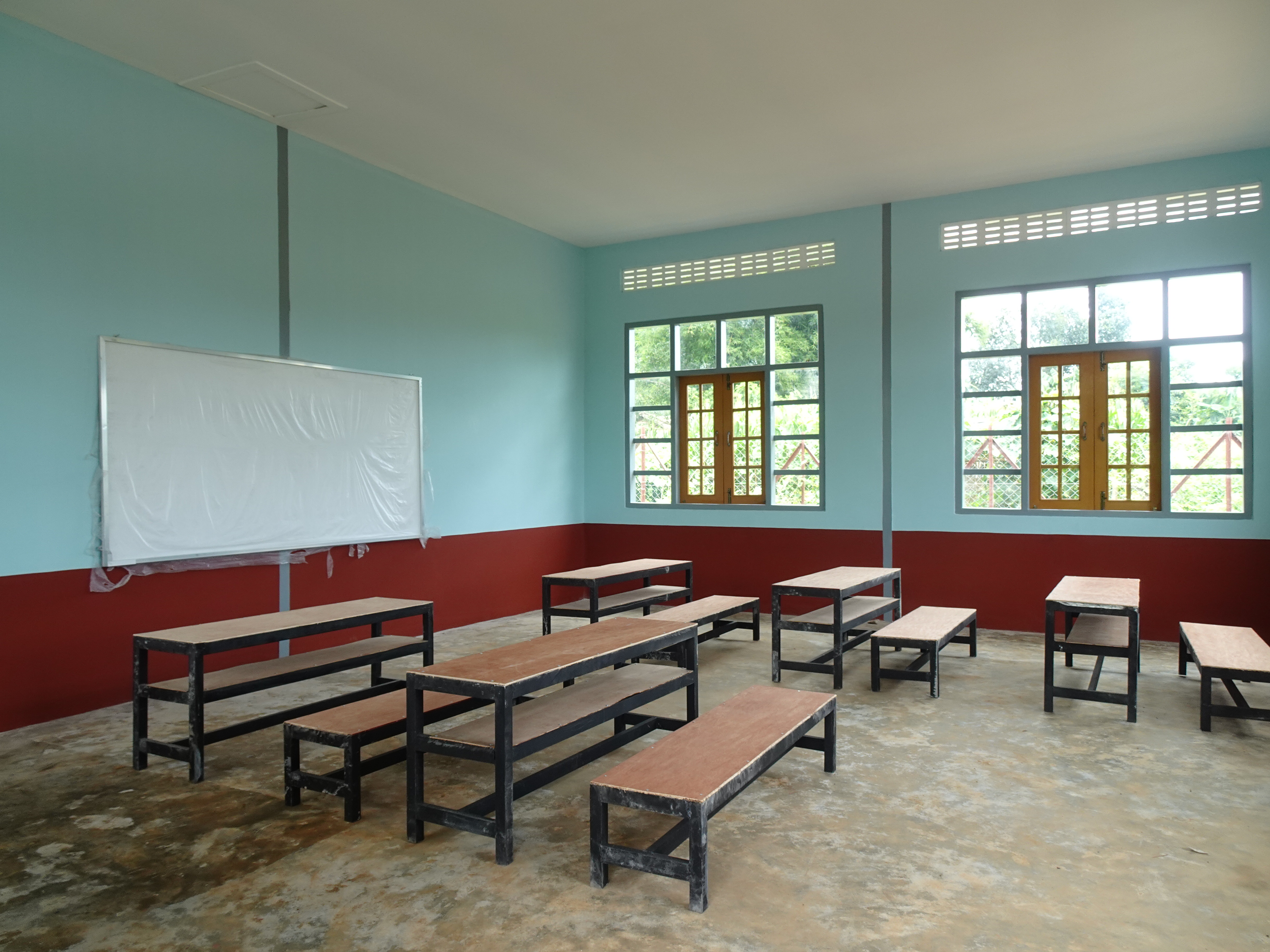 Neu eingerichtetes Klassenzimmer 