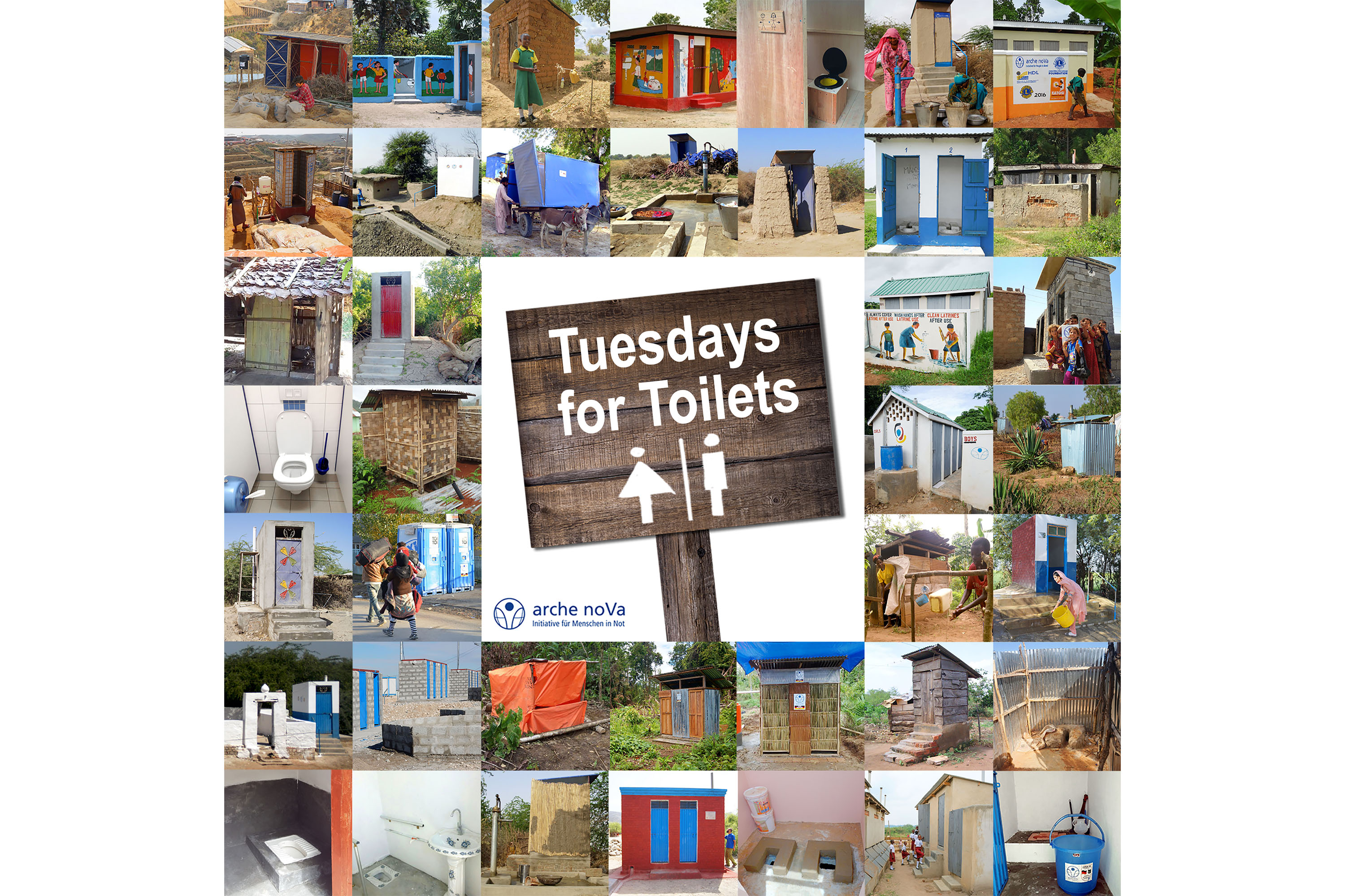 Collage Toiletten aus aller Welt