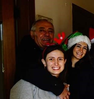 Michel Aboud mit Familie